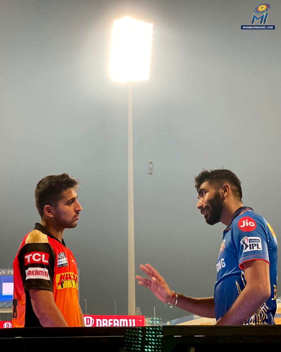 mipaltan's tweet photo. Too much PACE in one picture 🔥

#OneFamily #MumbaiIndians #IPL2021 @Jaspritbumrah93 https://t.co/10qTRxgKev