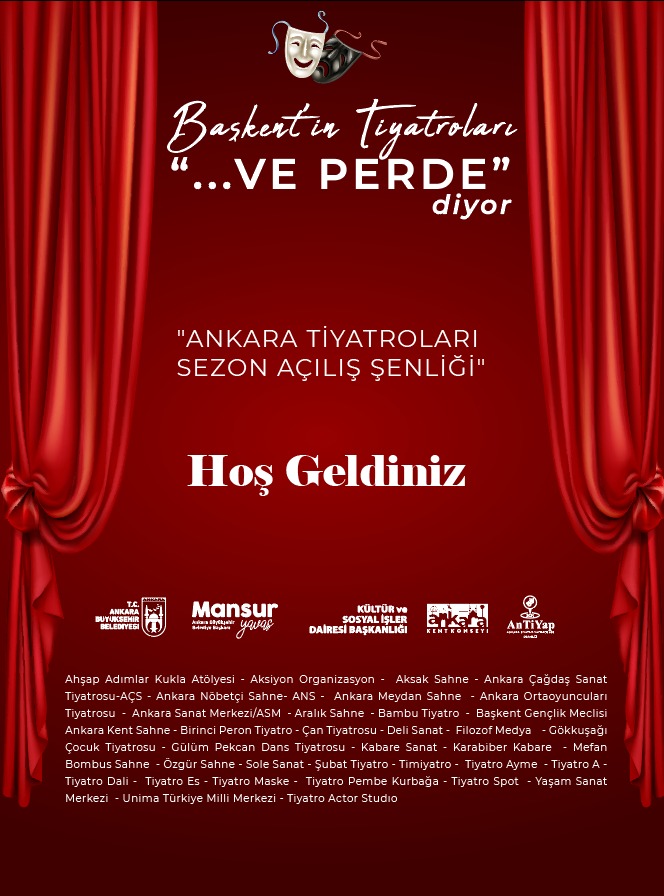 9 Ekim 2021 cumartesi Ankara Tiyatroları Sezon Açılış Şenliği 🎭🕺💃
Hepinizi bekliyoruz 
<a href="/Antiyap06/">Ankara Tiyatro Yapımcıları Derneği (AnTiYap)</a> <a href="/ankarabbld/">Ankara Büyükşehir</a> 
#tiyatro #yenisezon #vePerde 
#YaşasınTiyatro