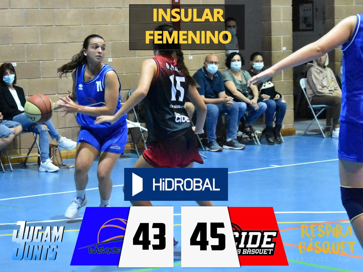basquetcalvia's tweet image. INSULAR FEMENINO | Al @hidrobal Calvià se le escapa la victoria en los últimos minutos en un competidísimo encuentro ante el @ClubCide. Una lástima, equipo, pero hay que seguir luchando 💪🏀 #respirabàsquet #JugamJunts