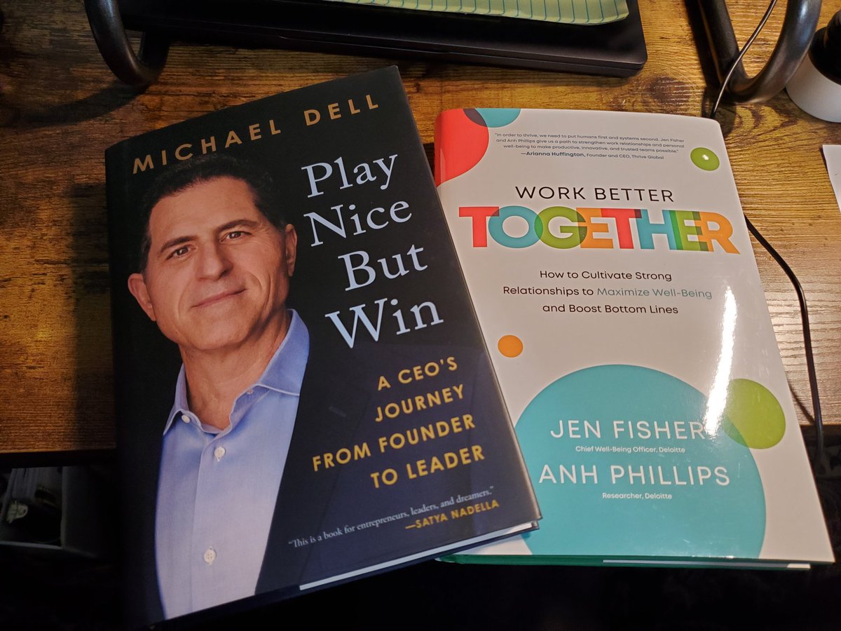 Attending @outandequal #OEsummit & heard a panel w/ @jenfish23 & @anhnphillips. Discovered #WorkBetterTogether. Noted as a must have daily resource.

Also ordered #PlayNiceButWin by @michaeldell.  #IWork4Dell and torn on which to read 1st. 📖😅

A #VirtualBookClub in my future.