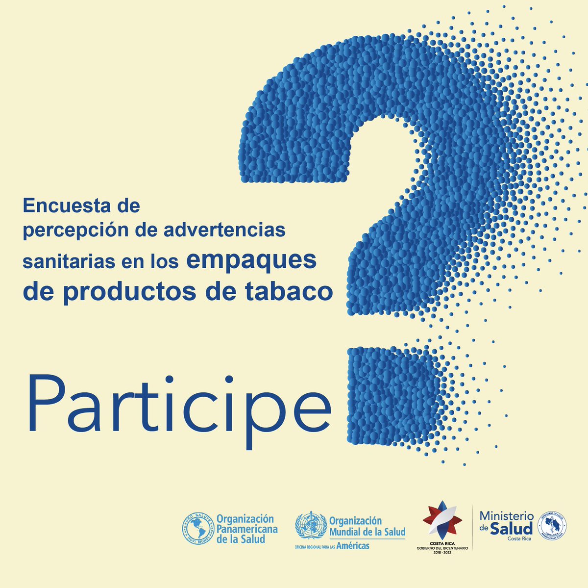 msaludcr's tweet photo. En convenio con @opsoms, se impulsa el "Estudio para determinar la percepción de las advertencias sanitarias utilizadas en los empaques primarios y secundarios de los productos de tabaco y sus derivados en Costa Rica, entre los años 2014 - 2020" https://t.co/nkpOlEx068