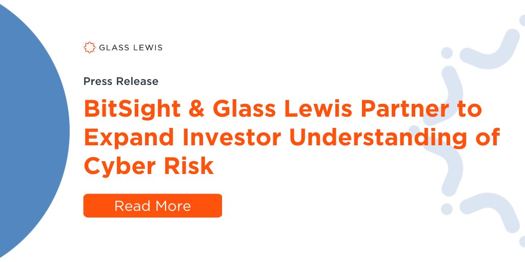 CGIGlassLewis's tweet photo. Did you hear the news about our new partnership with @BitSight? With BitSight, you can get security ratings in your Glass Lewis Proxy Papers, giving you cyber risk insights into over 20,000 companies. 

Read more here: https://t.co/Rw77L8RUUG 

#esg #cyberrisk #investors https://t.co/kdEtKMmkDa