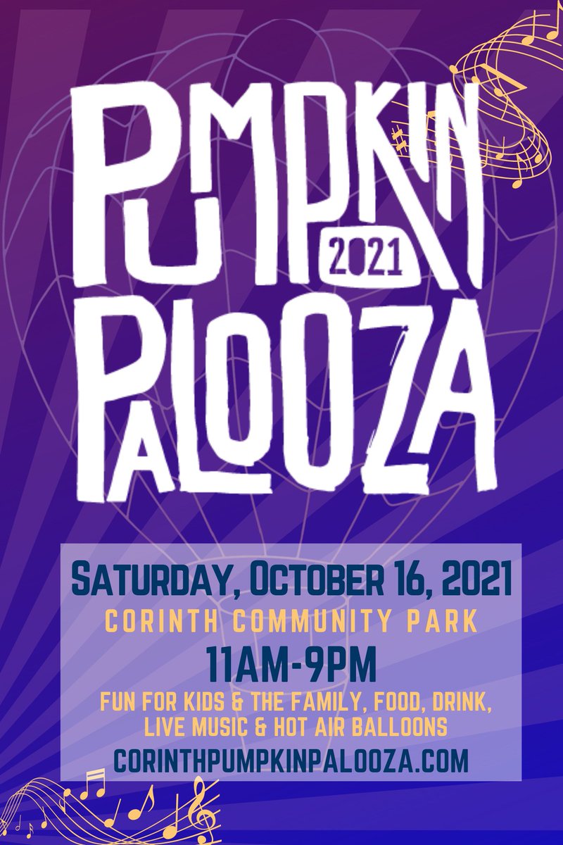 LCitiesFD's tweet image. Stop by to see us at Pumpkin Palooza on October 16, 2021, from 11 a.m. - 9 p.m.!

For event information, visit corinthpumpkinpalooza.com!