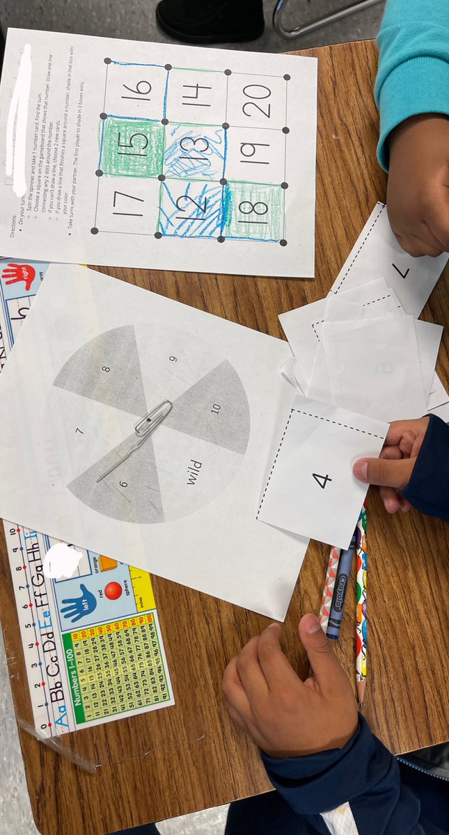 Got a little competitive in math today! My second graders loved this IM center today in which they had to spin and add some numbers to “capture the squares!” <a href="/ZacharyTaylorEl/">Zachary Taylor Elementary</a> #HappyFriday