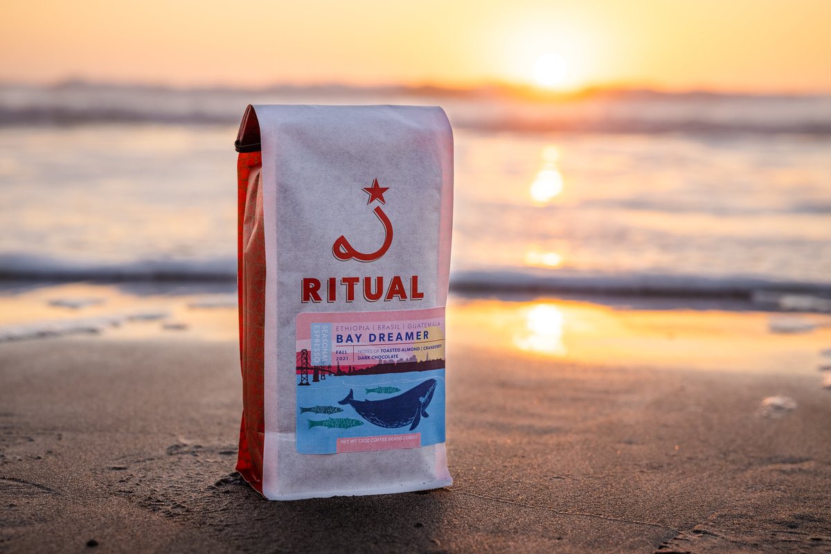 Our Autumn Seasonal Espresso is for all you Bay Dreamers. 
Big ideas take big espresso, a whale tail of a wallopin’ fresh flavor from Brasil, Guatemala, and Ethiopia in equal thirds – this is the real deal.
Follow your dreams in our cafes or at ritualcoffee.com/shop/coffee/ba…
