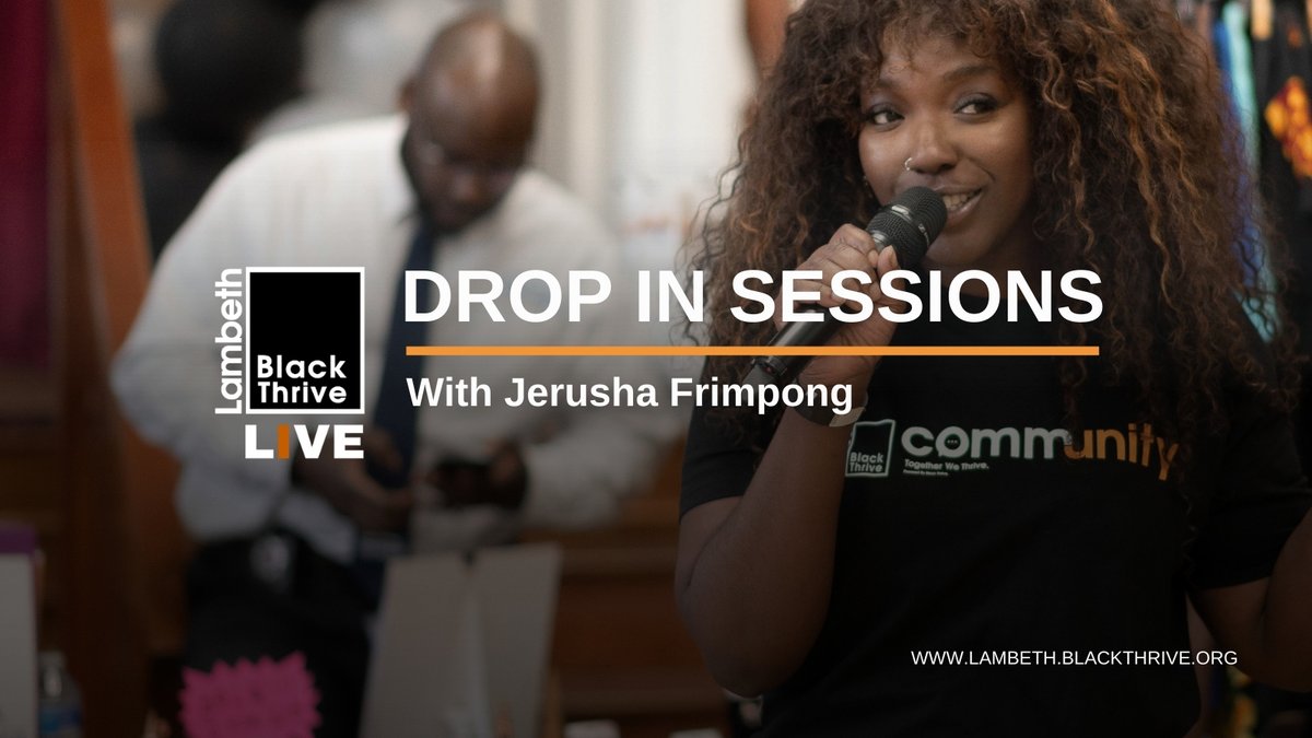 Join Black Thrive Live weekly drop-in sessions to discuss issues such as black wellbeing, mental health, community, education, parenting and more. The first of these sessions is on 13 Oct (8pm - 9.15pm). Book now on Eventbrite: bit.ly/3lqUBTM - #BlackThriveLive