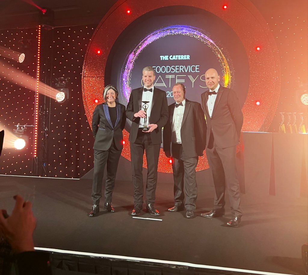 Amazing! Michiel Hageman has been named General Manager of the Year. We’re all so proud! <a href="/Caterertweets/">The Caterer</a> #FSCateys