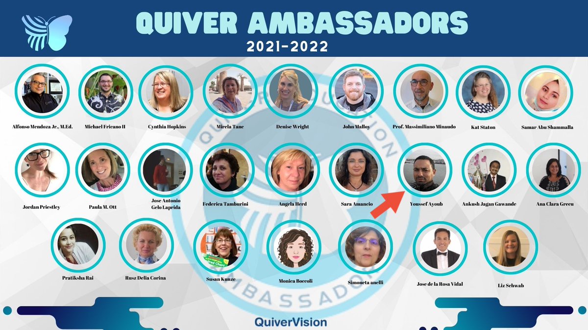 🦋🎉🦋Congratulations, so excited to be selected as a @quivervision 🦋Ambassador🎓. Thank you so much for your confidence👍🙏🇲🇦
#QUIVER #AugmentedReality #VirtualReality #ARVRINEDU #EDINVR #MIEExpert @MicrosoftEDU #edtech #remotelearning #kidsactivities @AmandaFoxSTEM
