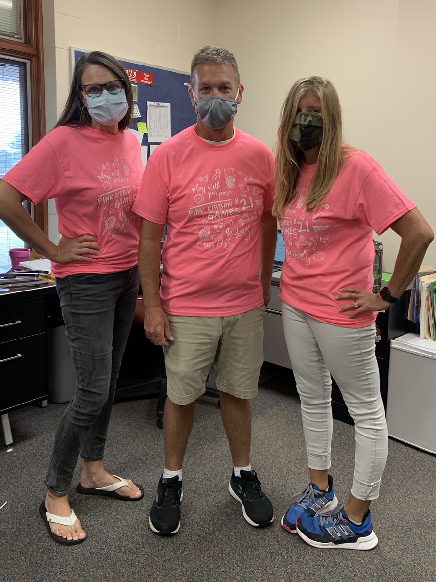 Wearing our pink today in support of family, friends, and colleagues who have battled breast or gynecological cancer. #cancersucks #kingsstrong @PinkRibbonGirls <a href="/KINGSPercussion/">@KINGSPercussion</a> @cis_music5 <a href="/Kings_Schools/">Kings Local Schools</a>
