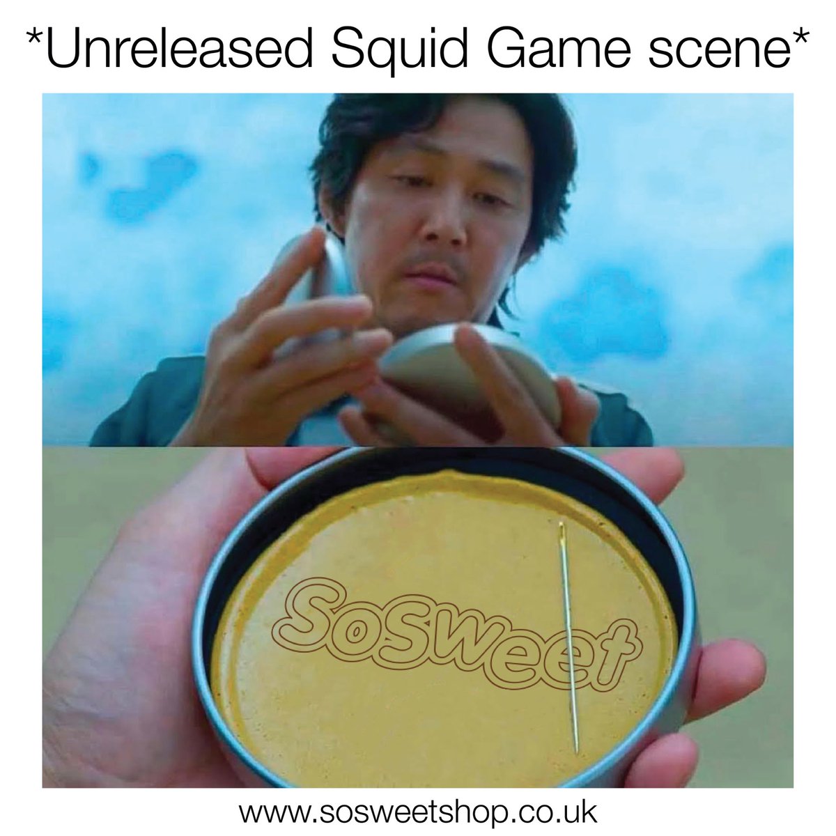 Would you risk it for a biscuit??😜😂 

#SquidGames #squidgamenetflix #squidgamememe #sosweetshop