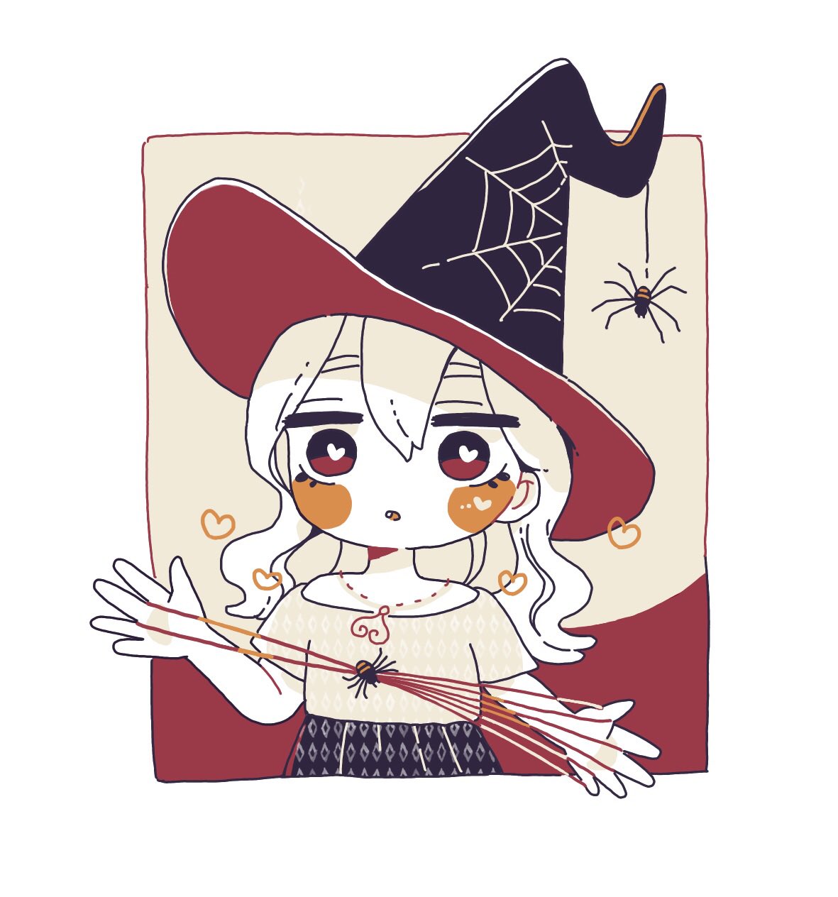 ぴよっ子 魔女のホウキ イラスト 魔女 あやとり ほうき 蜘蛛の巣 イラスト好きな人と繋がりたい T Co Xujjyriinf Twitter