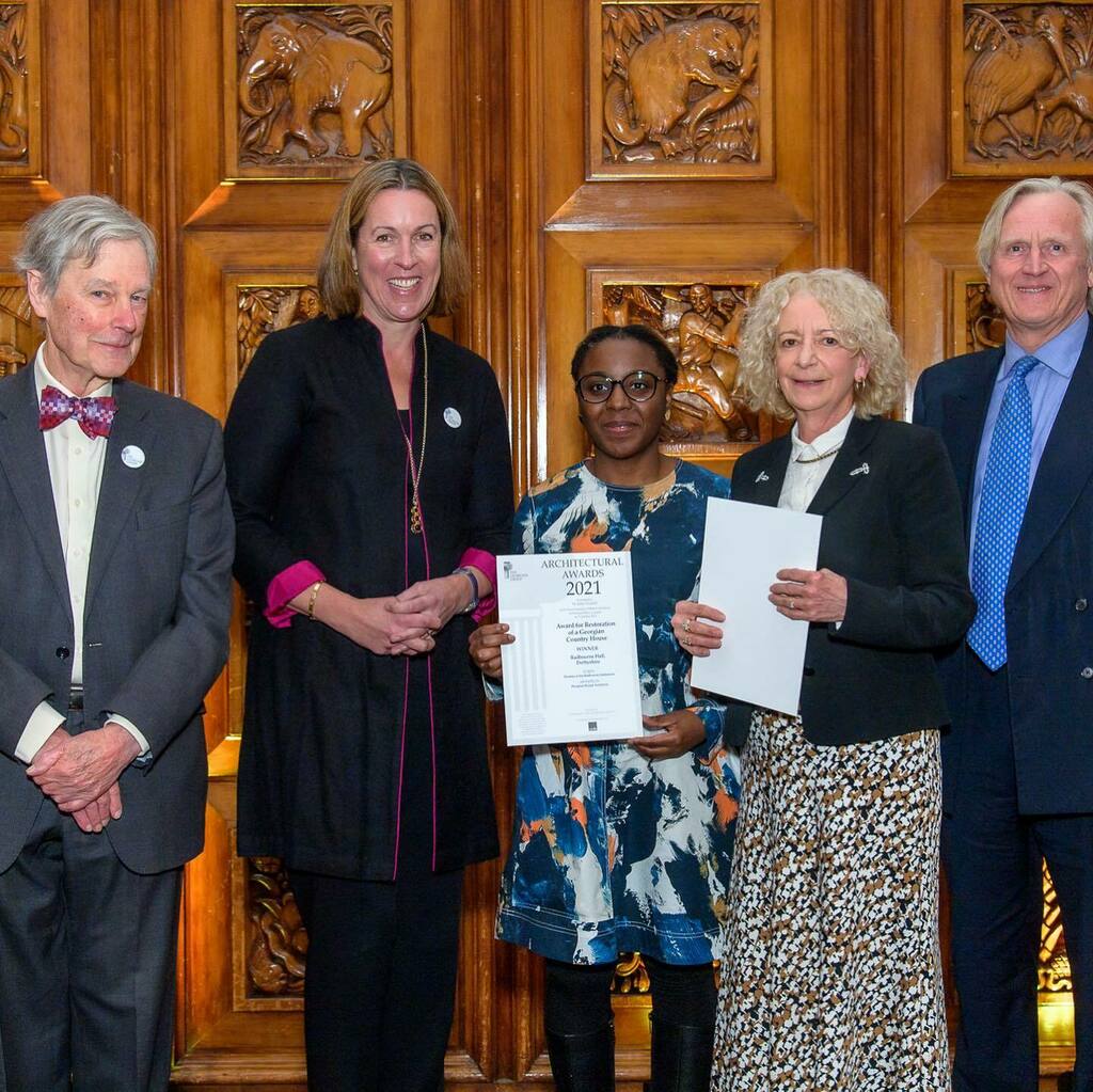 PBArchitecture's tweet image. We are delighted to have won the Georgian Group’s Award for the Restoration of a Georgian Country House for Radbourne Hall in Derbyshire. This was a wonderful opportunity to repair and conserve an exceptional Grade I house by William Smith of Warwick, an… instagr.am/p/CUyCMW2swPu/