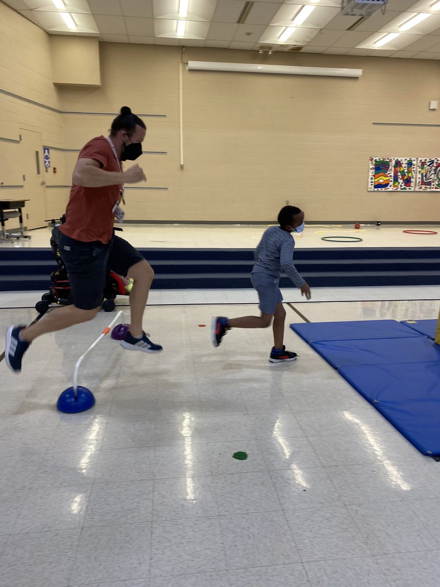 We had so much fun on the obstacle course today! 🏃🏻‍♀️🧑🏻‍🦼<a href="/Coach_Morrison3/">Scott Morrison</a>