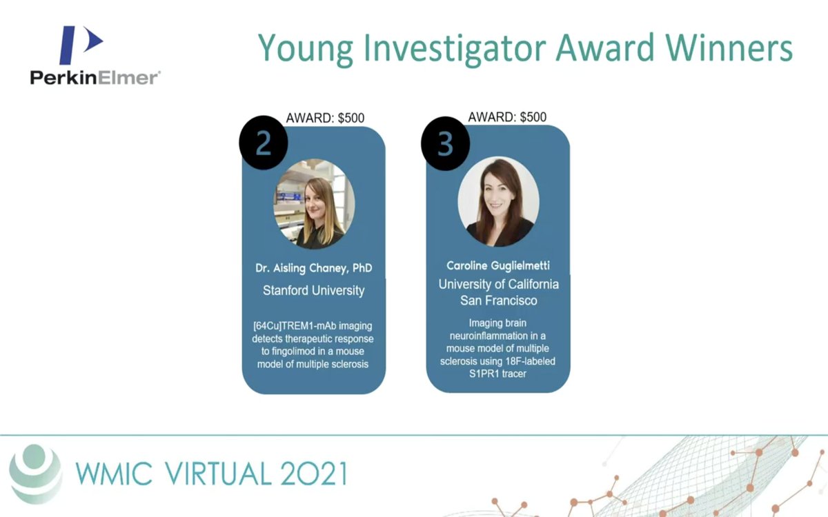 Congratulations <a href="/aislingchaney/">aisling chaney</a> on winning #2 YIA and <a href="/Israt_Alam/">Israt Alam</a> on your #2 abstract overall! We're so proud of the work you've done and will continue to do in the future. 🥳👩🏾‍🔬👩🏼‍🔬
@WIMINwmic2021 #WMIC2021 <a href="/GambhirLab/">Gambhir Lab @ Stanford</a> <a href="/StanfordMIPS/">MIPS</a>
