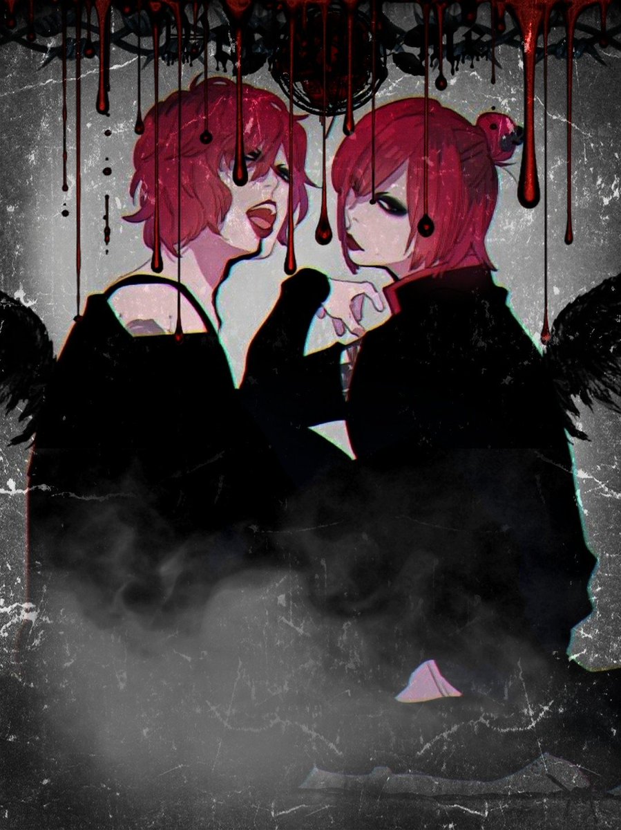 LilyUnholy's tweet photo. @ponpuramu Twin goth redhead vampire sisters ✌️✌️ https://t.co/JUpWUU3zif