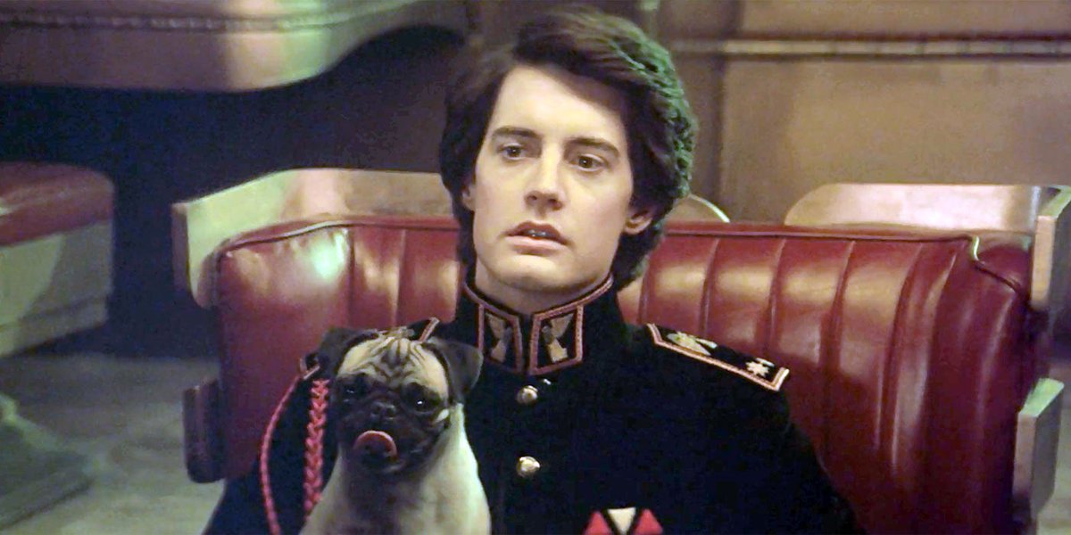 nickprueher's tweet photo. Got to see Dune last night and thought it was superior to the 1984 version in every way except for the alarming lack of pugs. And for that reason I can’t recommend it. #dune https://t.co/nqPBRI47jn