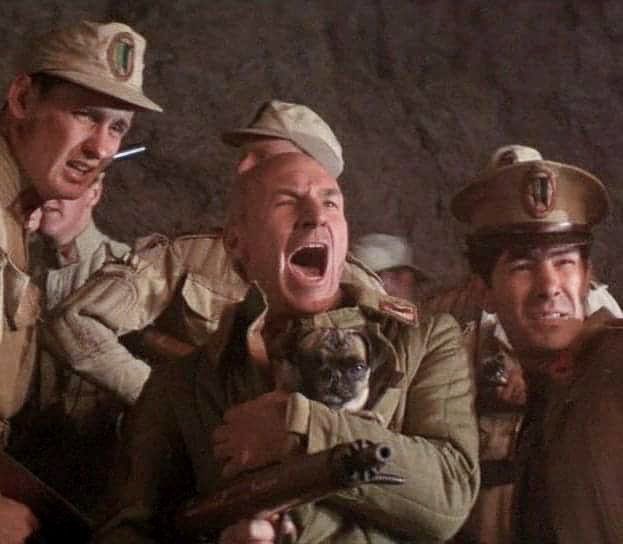 nickprueher's tweet photo. Got to see Dune last night and thought it was superior to the 1984 version in every way except for the alarming lack of pugs. And for that reason I can’t recommend it. #dune https://t.co/nqPBRI47jn
