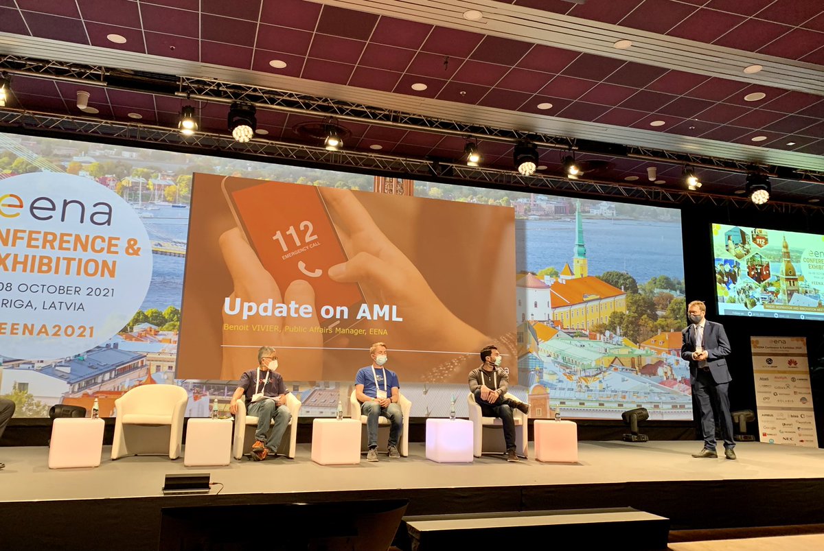 Jess_N_Reed's tweet photo. From cybersecurity, AI and open-source intelligence to UX/UI design, staff retention and implementing #NG112, @112_sos, you outdid yourselves with #EENA2021! @RapidSOS @911NENA911 https://t.co/gfg7zxcpyf