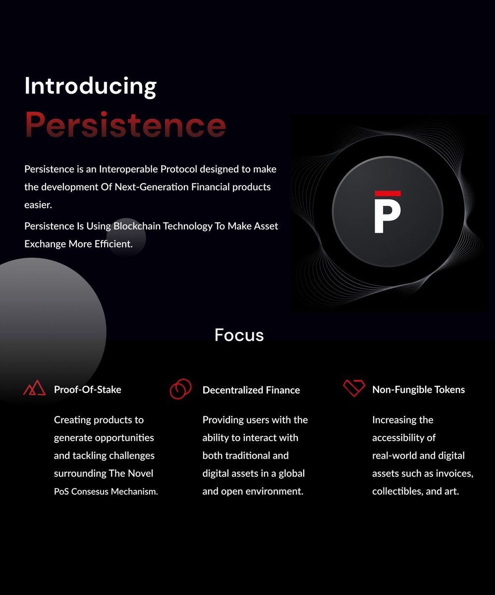 _brownish6's tweet photo. 🗣️ @Persistence is uniquely designed to provide financial products to serve Institutional and crypto-native users.

📰 Here is a detailed Infographic showing what @PersistenceOne main focus 

#blockchain #DeFi #PersistanceOne #Adoption #Crypto https://t.co/y0PeWaq7ZW