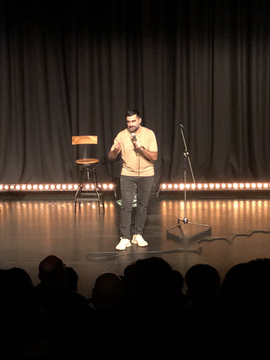 TY221165's tweet photo. Went to watch @tezilyas tonight, absolute blast. A tour de force in comedy,watch out 🌎 Catch him at a city or town near you #Vicked https://t.co/cKsmhoD3OI