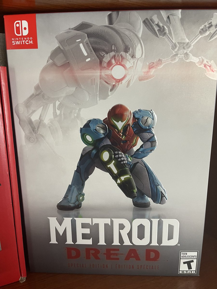 Renemaldonadojr's tweet photo. LET'S GOOOOOOO Nintendo Oled &amp; Metroid Dread finally here #NintendoSwitchOLED #Nintendo #NintendoSwitch #MetroidDread #metroiddreadspecialedition #metroiddreadamiibo ##MetroidDreadFriday #bestbuy https://t.co/5S7VAhBO4z