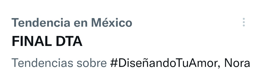 ¡Gracias a todos por su apoyo!  Nos quedan 30 minutos de sorpresas 💥🤩
Sigan usando el HT #DiseñandoTuAmor 
 GRAN FINAL DTA