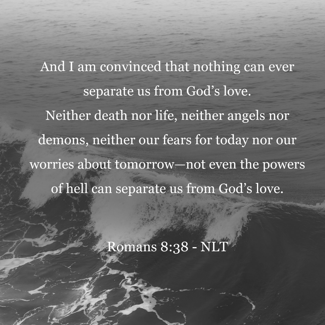 TrinityLubbock's tweet photo. NOTHING can separate us from God's love! 
Which service will we see you at this weekend? https://t.co/P2OyD3EfGc