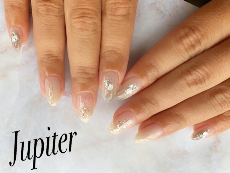 プライベートサロン Jupiter お客様ネイルのご紹介 宇都宮ネイル 安い 宇都宮ネイルサロン ジュピター ジェル ジェルネイル スカルプ やり放題 グラデーション クール ガラスフレンチ ニュアンス スワロフスキー ジェルやり放題 7 000