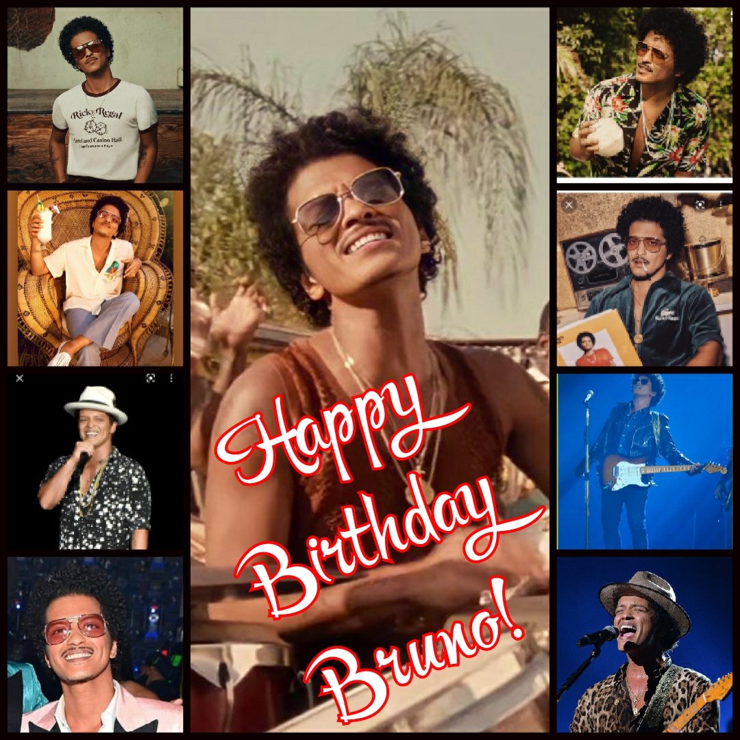 Happy Birthday to this legend, this.. \" Treasure \" Bruno Mars         