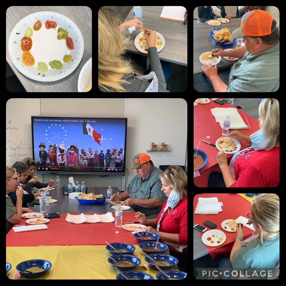 PineBurrCISD's tweet photo. Salsa Contest Today! Thank you judges for helping us pick our BEST and SPICY salsa! Congratulations Mr. Alvarenga and Mr. Kornn! 🎉🙌❤️🌲Looking forward to the next contest! @ClauThomas11 @doc_sanford @sdcastro15 @_coach_nelson_ @ReadandWriteBFF @edcoach_justin @AnastasiaMacke2 https://t.co/qThVTnZIlS
