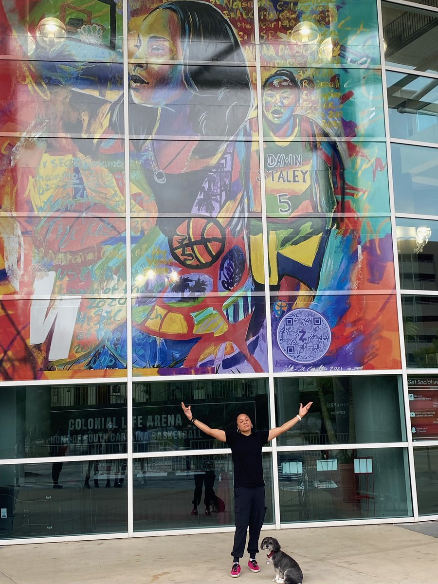 GamecockWBB's tweet photo. New artwork at @CLAmktg celebrating our 🐐 @dawnstaley! https://t.co/VJLClwsFj9