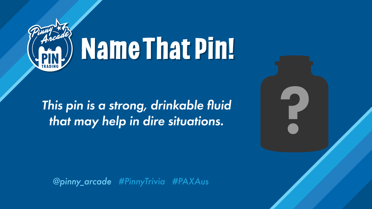 pinny_arcade's tweet photo. Can you guess which Pinny Arcade pin we're talking about? Submit your answer below for a chance to win your very own pin! Rules and info here: https://t.co/VbK1r9l8Qh #PinnyTrivia #PAXOnline https://t.co/jTDY4eFOwO