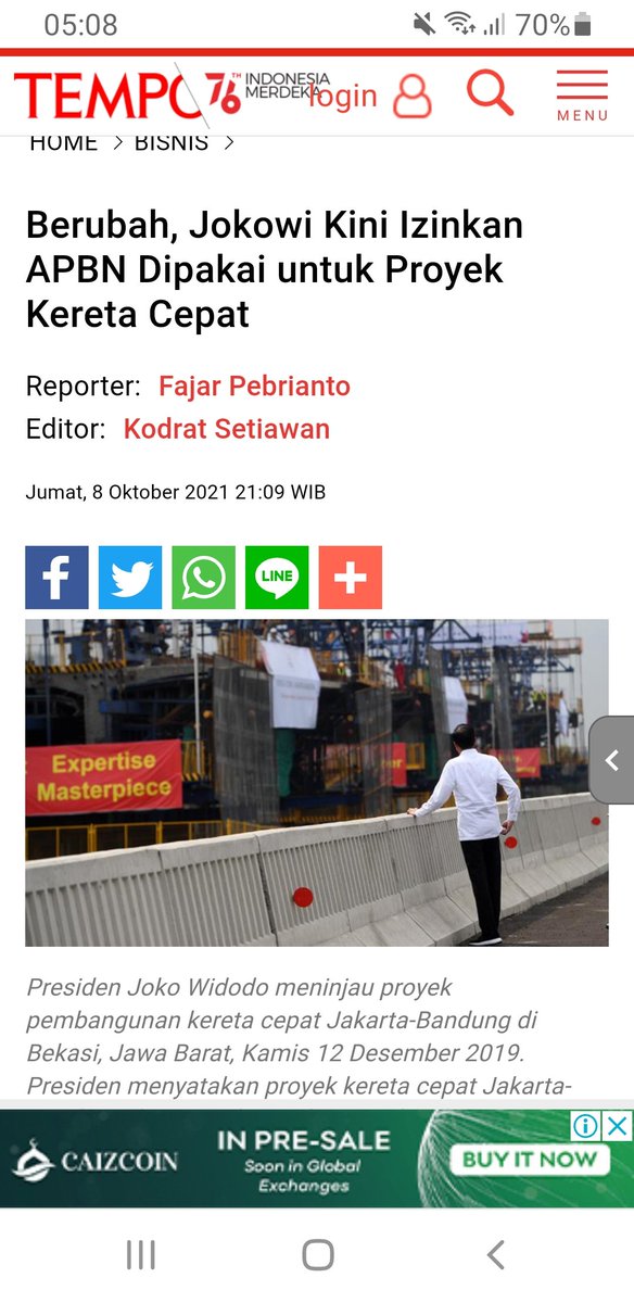 msaid_didu's tweet photo. Jebakan proyek kereta api cepat China semakin dalam. Selain tidak layak, biaya melonjak, sebelumnya dijanjikan tdk akan pake uang rakyat lewat APBN - akhirnya berubah jadi gunakan APBN. https://t.co/AVrOf2YNm7