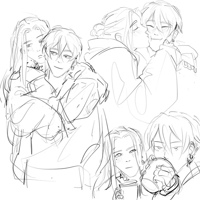 lots of cozy fuyutora doodles yes yes 