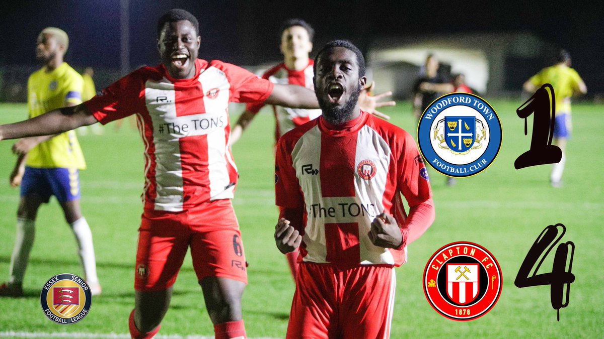 ClaptonFootball's tweet photo. A superb display tonight saw us come from a goal behind against an in-form @woodfordtownfc and take all three points. Goals by Mohammed Raza and a hat-trick of penalties from Jaden Owusu-Nepaul.
#theTONS #ClaptonFC #CFC https://t.co/RaGO5WvWbC