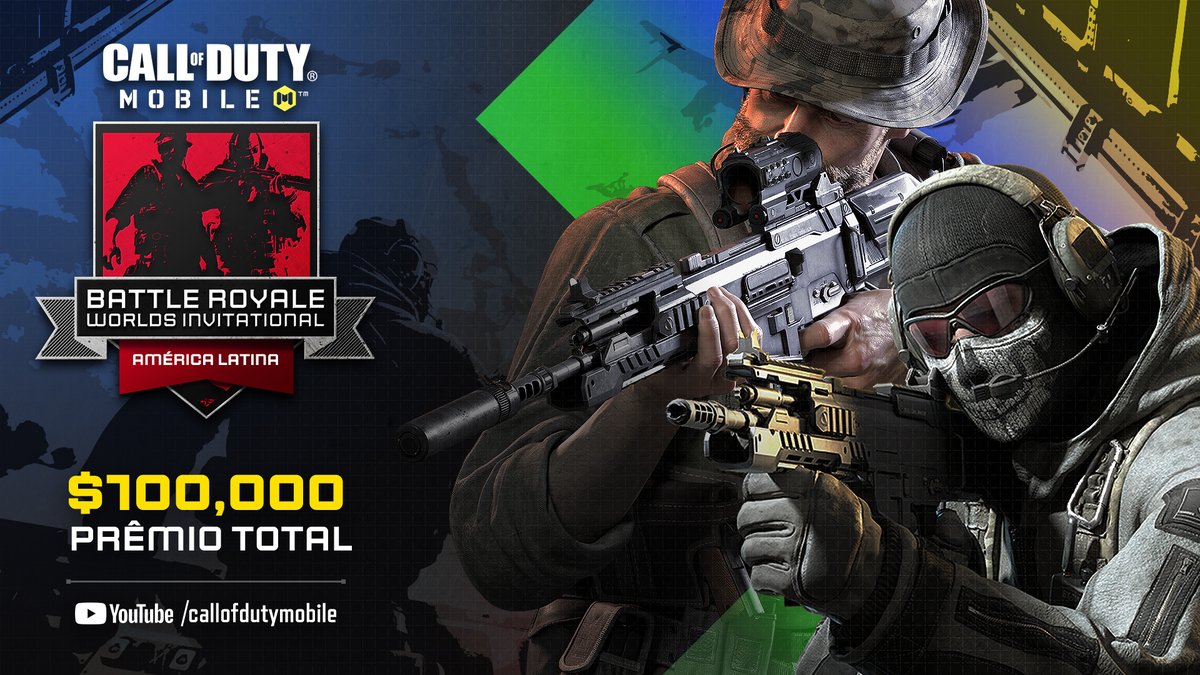 CODMobileBR's tweet photo. ✊ A competição NÃO PARA!

🪂 🪂 O #CODMBRWorlds começou AGORA na América Latina e será imperdível!

👀 Sintonize para assistir streamers da região competindo pelo prêmio total de $100 mil aqui 👉 https://t.co/Fp9QKZ2I6R https://t.co/jxlFBEuJGu