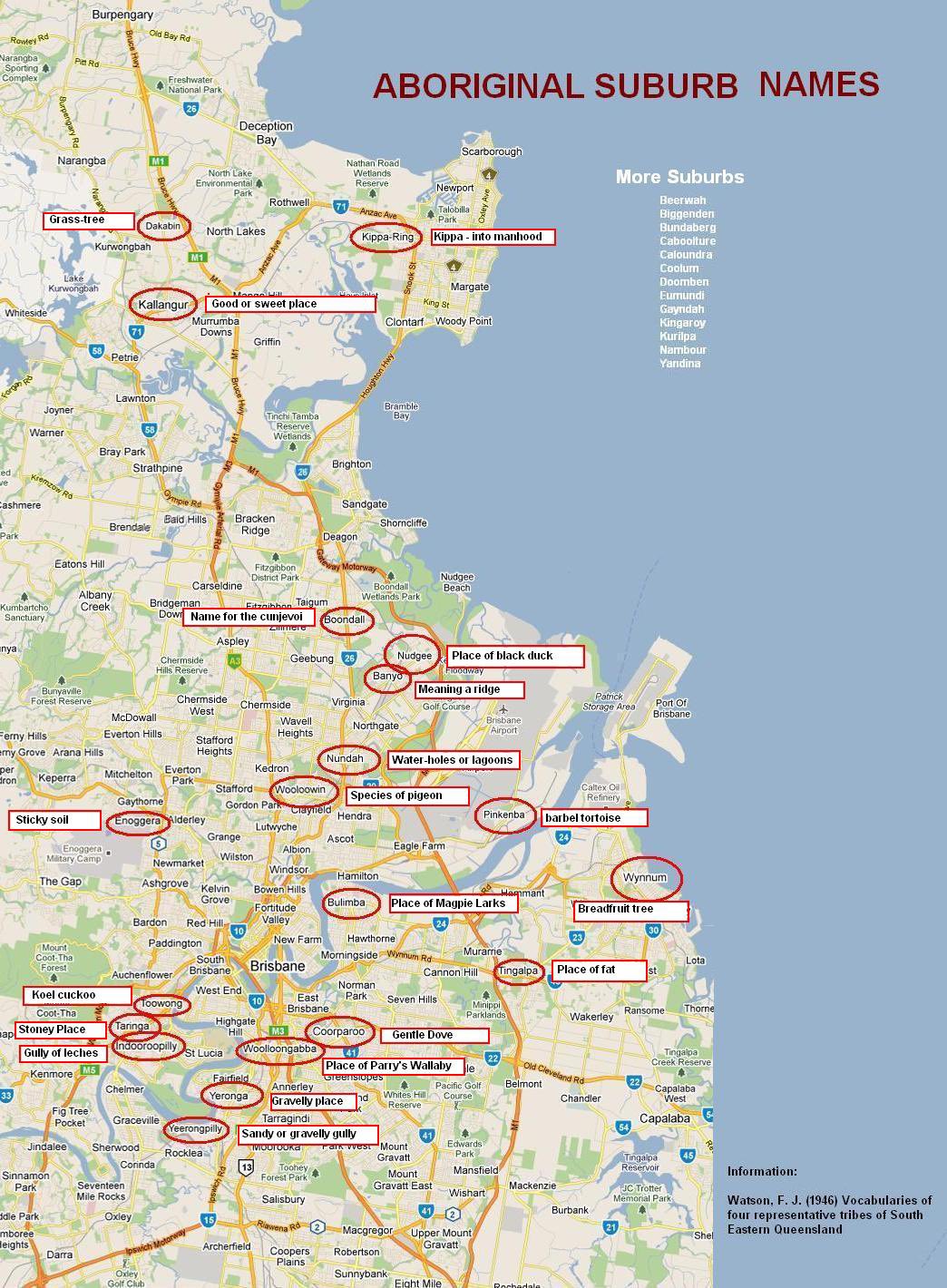 Map Of Brisbane Area Jessica On Twitter: "Meanjin/Brisbane Map With Indigenous Suburb Names And  Their Meanings🙌🏾 Https://T.co/Y01K6W1Rit" / Twitter