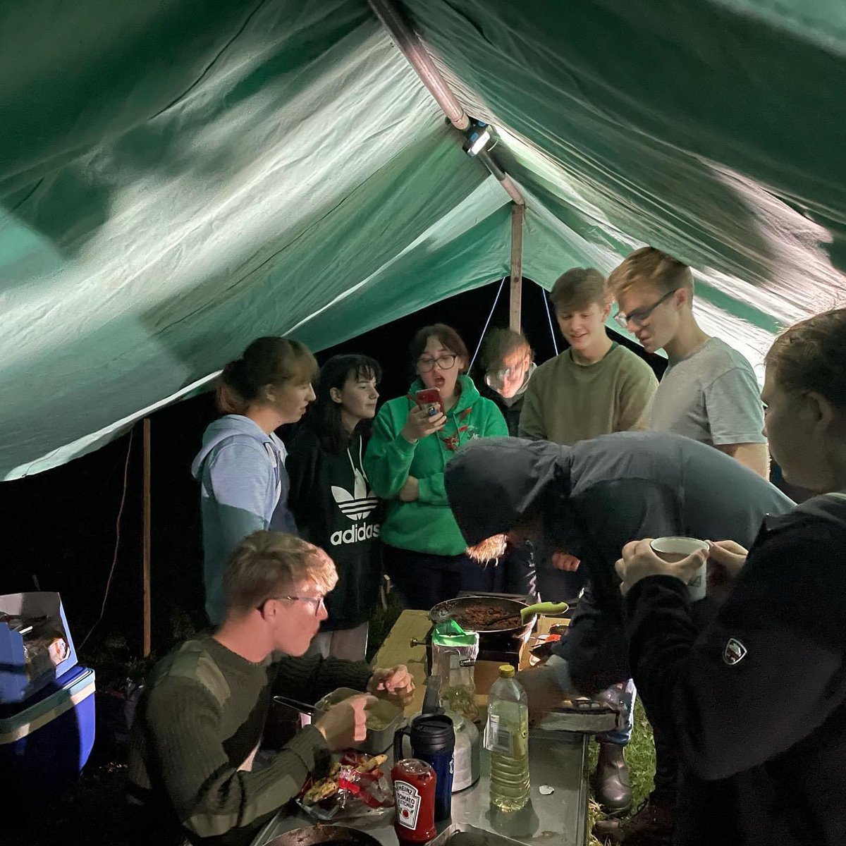 We’ve waited 22 months for this moment. #h265esu #warrenoak #campkitchen #explorerscouts