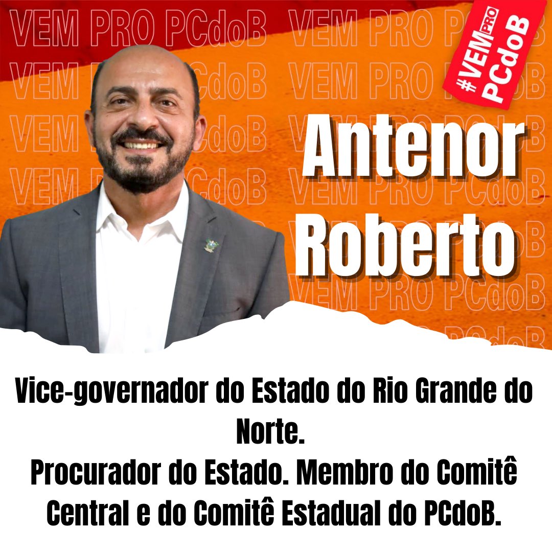 PCdoBRN's tweet photo. @antenorrobertos faz parte do nosso partido e tem cumprido um papel essencial na vice-governadoria do Estado. Diariamente constrói a luta por um mundo menos desigual e mais justo!
#VemProPCdoB
✊ https://t.co/mWvsBqJHH3