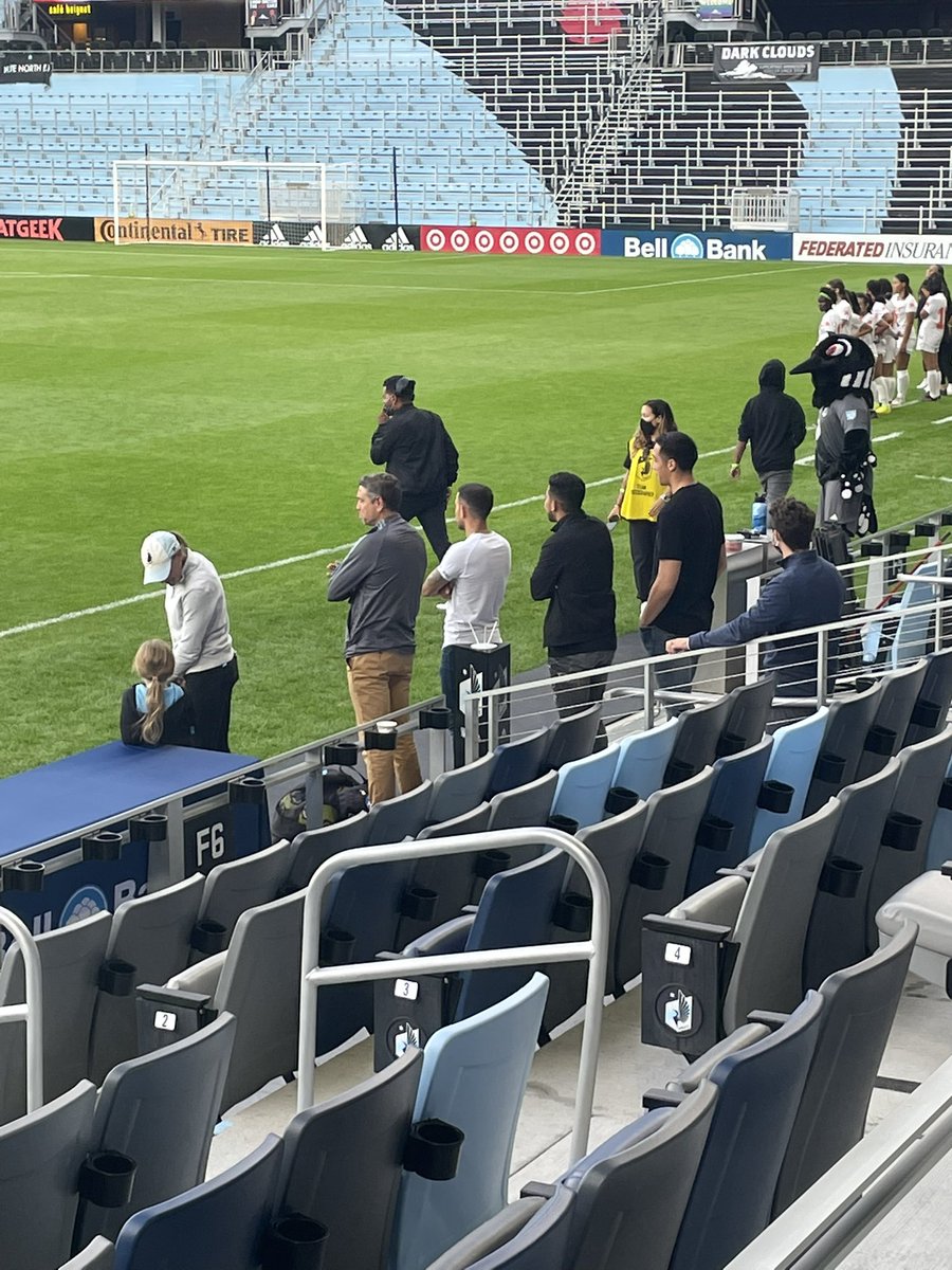rscspokenword's tweet photo. Wait. Is that Fraga and Reynoso!?? @MNUFC @ComoGirlsFC #mayorscup2021 https://t.co/f2nQYAtWse