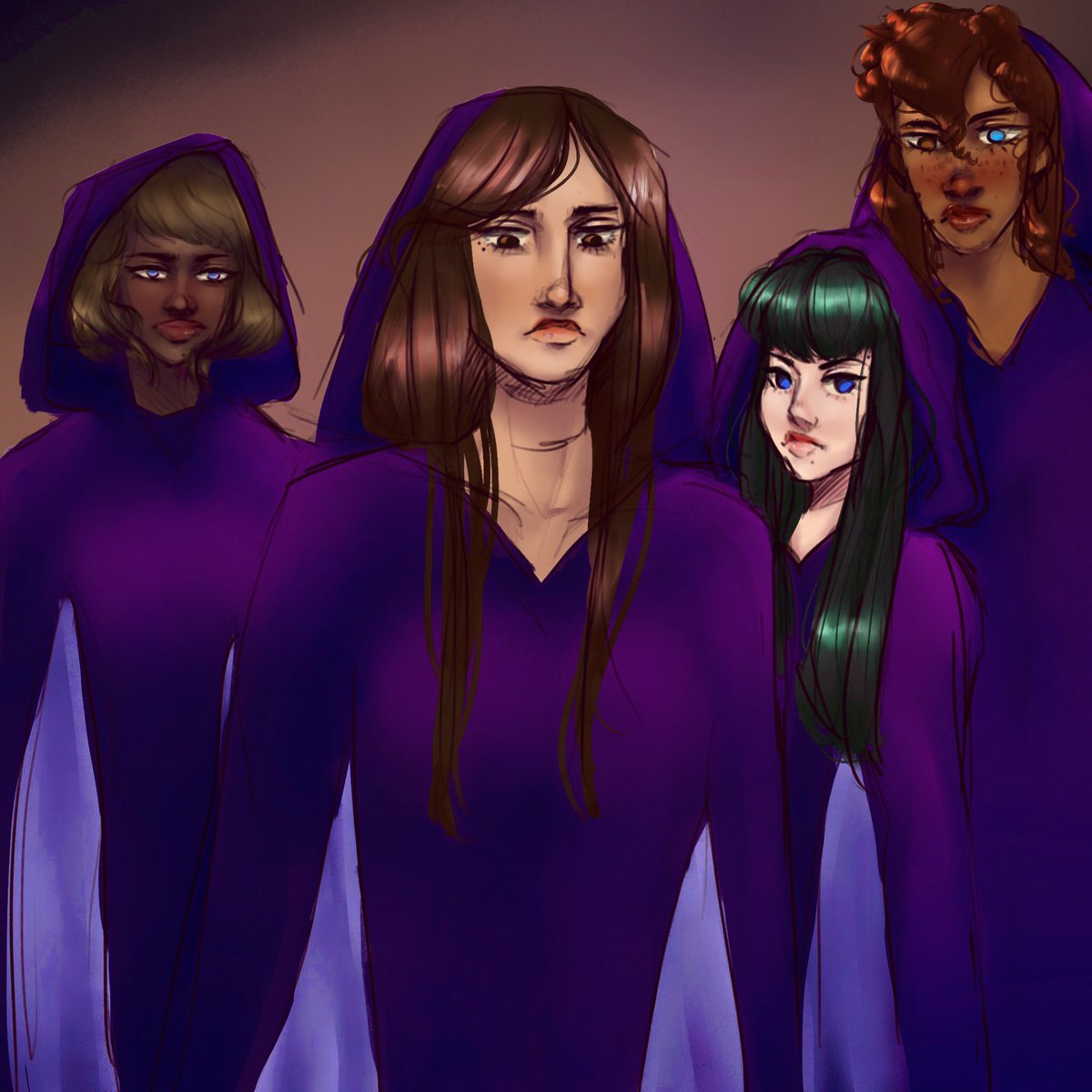 Rubiii_Moon's tweet photo. Something for the October feels. #witches #Procreate #rubymoonart https://t.co/A9S69bvUPu