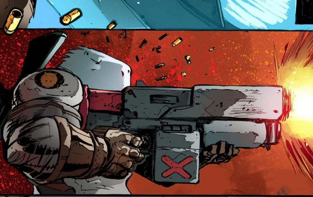 GilbertDeltrez's tweet photo. Uh yeah... there's no gun censorship in GROM. Our space capybaras gotta defend themselves somehow.
#GalacticRodentsofMayhem #SpaceCapybaras #GROMCOMIC #CapybaraComic #comicbooks #comics #indiecomics #comicsgate #comicstwitter https://t.co/W2Xocj0bgR
