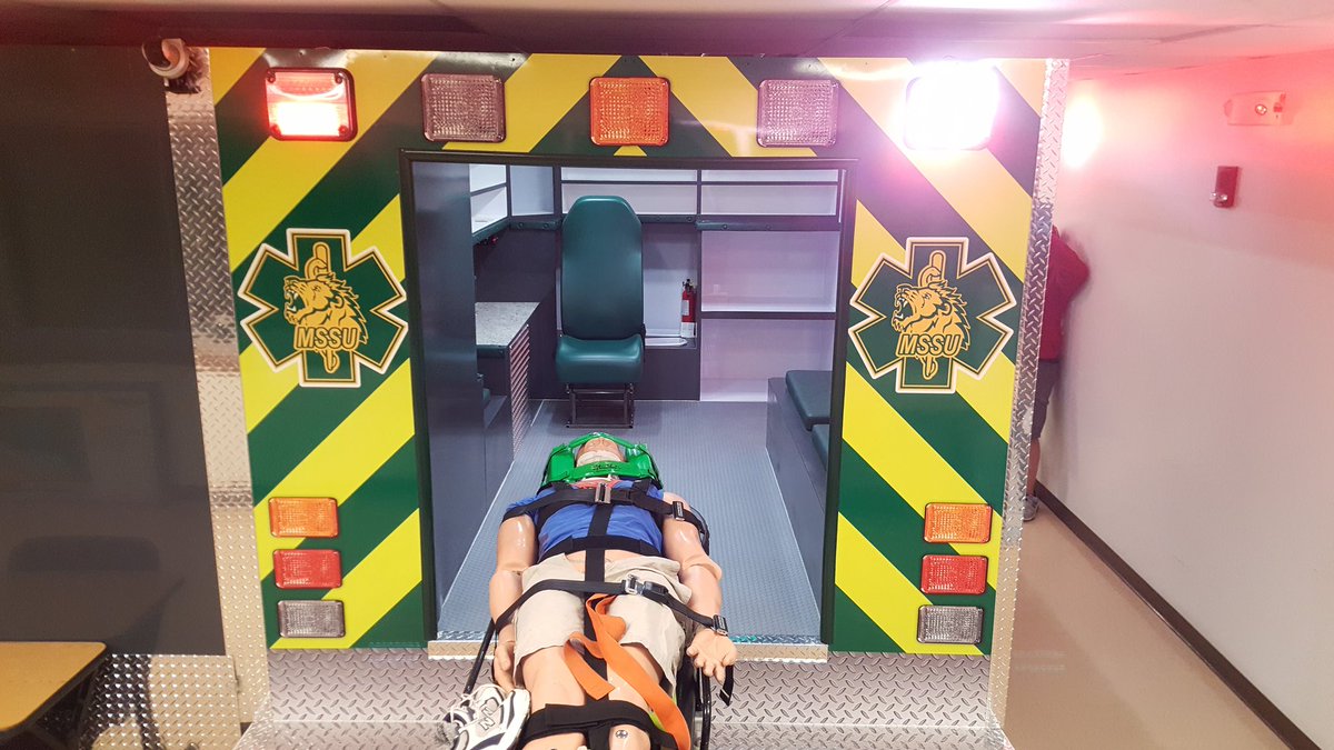 MSSUEMS's tweet photo. MSSU EMS / Fire is proud to be bringing the Advanced EMT to the region Spring 2022.  Applications begin Oct. 18th.  Join the Lion EMS Pride. 🦁 🚑 https://t.co/y0zVkAWpJa