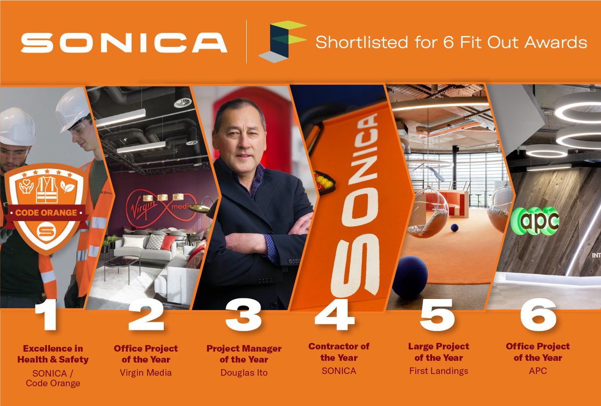 iconsgroupdc's tweet photo. Of our 6 categories at the @FitOutAwards , Douglas Ito’s shortlisting as PM of the Year is a fantastic indication of the people who deliver impeccable standards in office fitout here at SONICA. #WeTransformWorkingLives https://t.co/FfJRtLLSAv