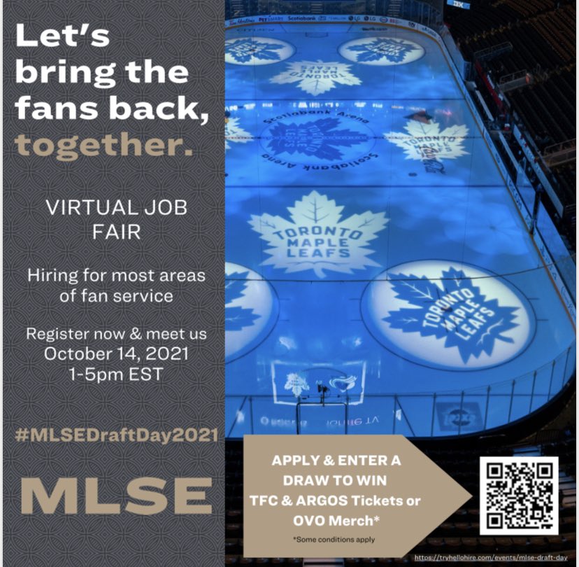 WendlingMike's tweet photo. Come work with us! #MLSEDraftDay2021 #Sportsbiz https://t.co/Rjb73rnz7Z