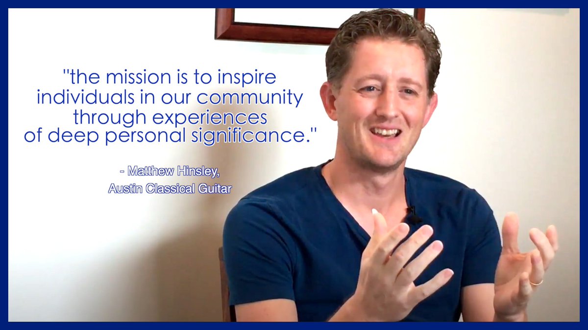 HopeTangible's tweet photo. "The mission is to inspire individuals in our community through experiences of deep personal significance."
- Matthew Hinsely, Austin Classical Guitar

Check out this wonderful organization in our brand new Episode 6: Austin, TX --> https://t.co/w5XJaKF07W

#KeepAustinWeird #ACG https://t.co/Uvo6OxsAJW