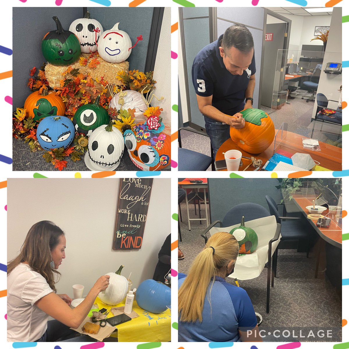 ClintISD_HR's tweet photo. Our @ClintISD HR staff is “Fall”-ing into the season with some pumpkin painting! #WeAreClintISD #Aspire @ClintBenefits https://t.co/qWSKKaig9D