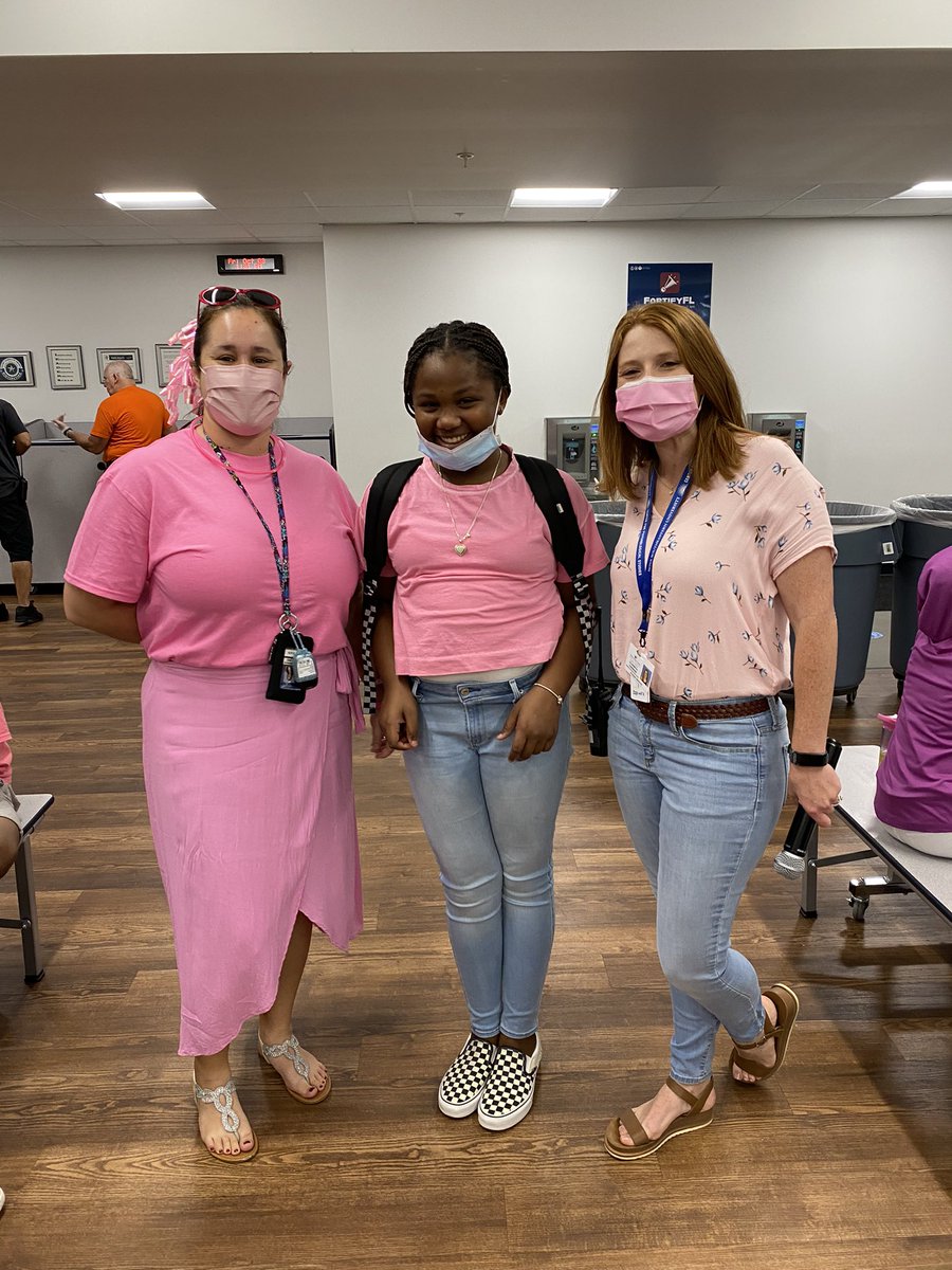 tampaheights305's tweet photo. Love our staff and students @tampaheights305 ! We participated in a “Pink Out” day to support those in the battle of #breastcancer. Everyone wore #pink in honor of #BreastCancerAwarenessMonth @HillsboroughSch @SDHCMagnet @hcpsschoolbus @BCRFcure @BreastCancerNow #fightcancer https://t.co/VV6yLSElQy