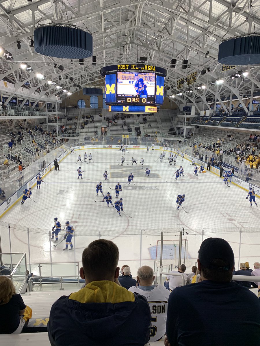 #GoBlue Michigan Hockey vs. Lake State.