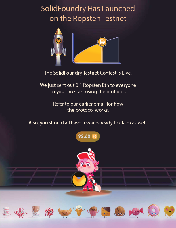 soliddefi's tweet photo. SolidFoundry Testnet Contest is now live! All contestants that retweet this get a testnet DAI bonus set to  their metamask tomorrow. Good luck everyone!

https://t.co/h1Gve3VTwS

$SLDAI $SOLID https://t.co/wkadnItNUR